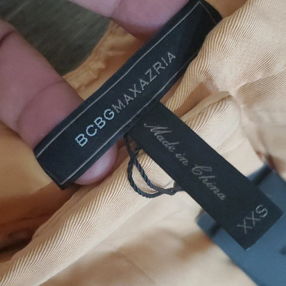 Bcbg maxazria brandy wide leg pleated flowing tan pants nwt - Picture 6 of 9